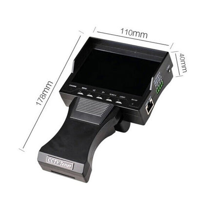 JSK-4300B 4.3 inch Handheld 12V Output Network Cable Monitoring Tester, 4.3 inch (With UK Plug Power Adapter), 4.3 inch (With AU Plug Power Adapter), 4.3 inch (With US Plug Power Adapter), 4.3 inch (With EU Plug Power Adapter)