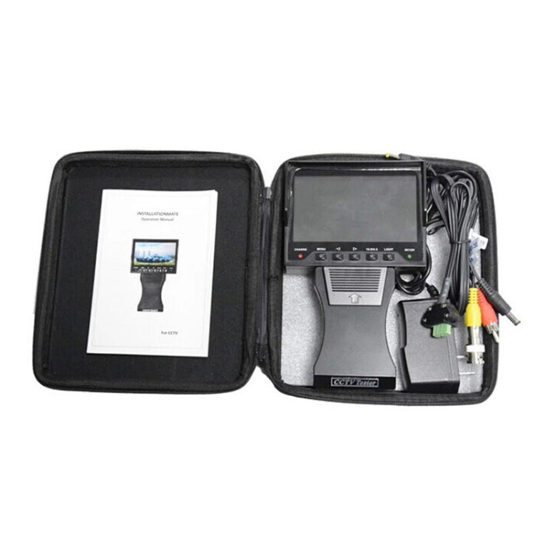 JSK-4300B 4.3 inch Handheld 12V Output Network Cable Monitoring Tester, 4.3 inch (With UK Plug Power Adapter), 4.3 inch (With AU Plug Power Adapter), 4.3 inch (With US Plug Power Adapter), 4.3 inch (With EU Plug Power Adapter)