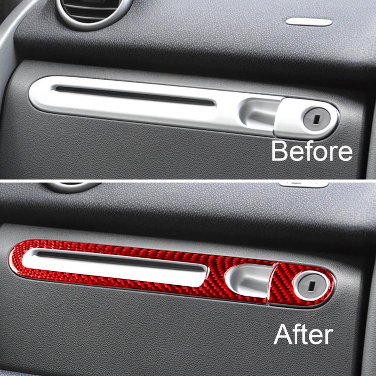 For 2011-2015 Mercedes-Benz Smart Right-Hand Drive 2pcs /Set Glove Box Handle Stickers, Right-Hand Drive