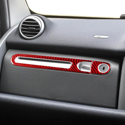 For 2011-2015 Mercedes-Benz Smart Right-Hand Drive 2pcs /Set Glove Box Handle Stickers, Right-Hand Drive