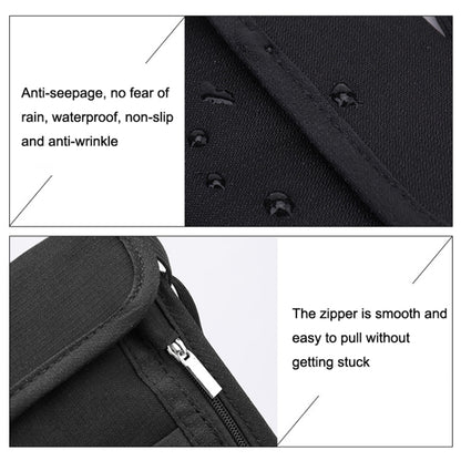 ZD-WM-06 RFID Hanging Neck Bag Passport Bag Anti-scanning Anti-magnetic Messenger ID Bag, ZD-WM-06 Black