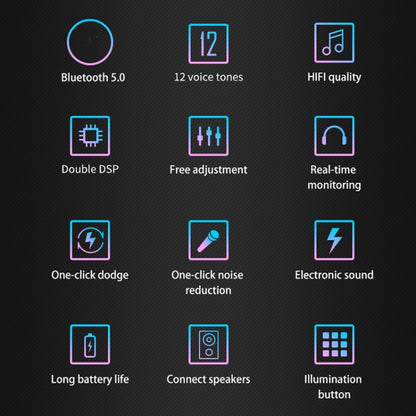 NC-A1 Bluetooth 5.0 Sound Card 12 Kinds Of Sound Effects Support Real-Time Monitoring, NC-A1