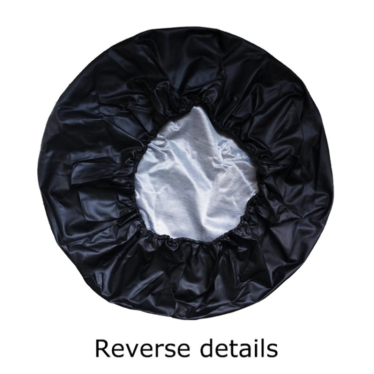 PVC Faux Leather Spare Wheel Cover Rear Tire Protector, 14 inch, 15 inch, 16 inch, 17 inch