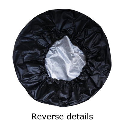 PVC Faux Leather Spare Wheel Cover Rear Tire Protector, 14 inch, 15 inch, 16 inch, 17 inch