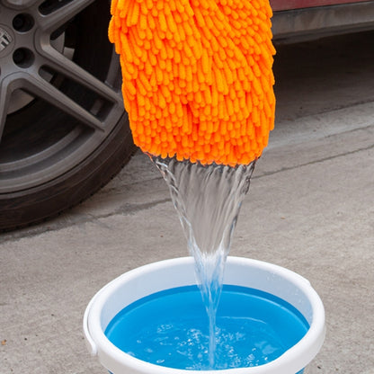 2pcs Car Chenille Coral Fleece Car Wash Double Sided Thick Gloves