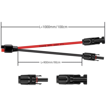 MC4 to 30A Anderson Mobile Energy Storage Battery Charging Cable, 1.0m, 1.85m, 3.65m