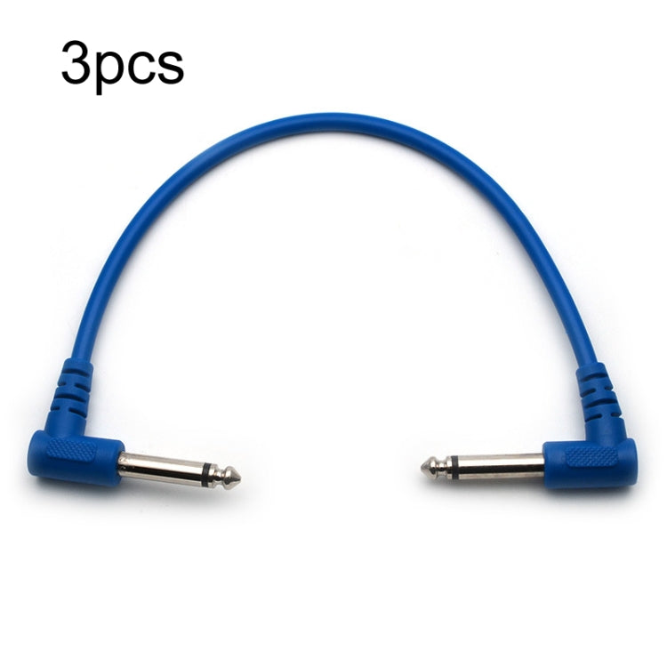 3pcs 40CM Guitar Bass Single Block Effect Device Connection Short Line, Random Color Delivery, 40cm