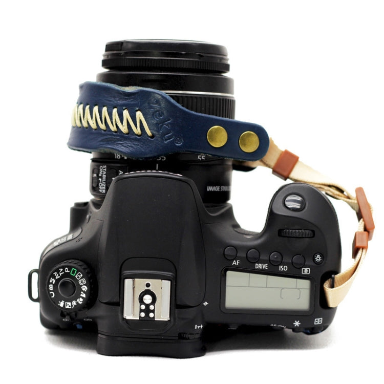 Vintage Leather SLR Wristband Anti-drop Camera Wrist Strap without Camera