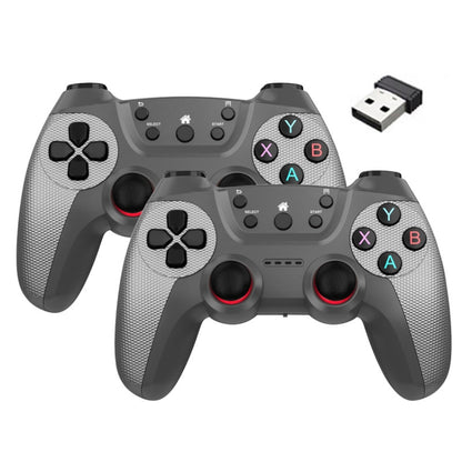 KM-029   2.4G One for Two Doubles Wireless Controller Support PC / Linux / Android / TVbox, KM-029 (Rose Pink), KM-029 (Lemon Yellow), KM-029 (Mountain Blue), KM-029 (Battle Gray), KM-029 (Elegant Silver), KM-029 (Mint Green), KM-029 (Cangling Green)  ...
