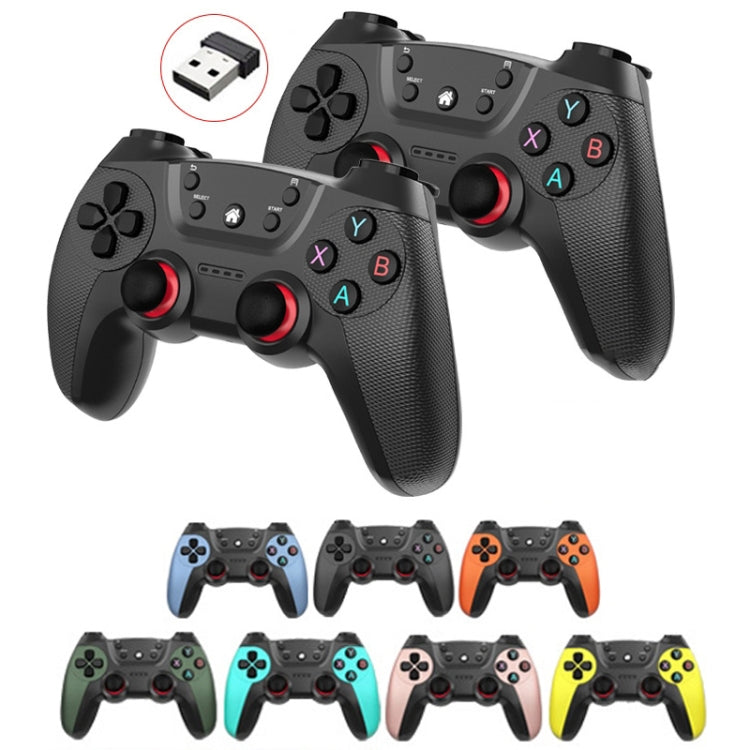 KM-029   2.4G One for Two Doubles Wireless Controller Support PC / Linux / Android / TVbox, KM-029 (Rose Pink), KM-029 (Lemon Yellow), KM-029 (Mountain Blue), KM-029 (Battle Gray), KM-029 (Elegant Silver), KM-029 (Mint Green), KM-029 (Cangling Green)  ...
