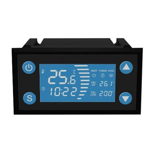 W-1213 Intelligent Digital Display Fish Tank Climbing Pet Thermostat Planting Hatch Breeding Temperature Controller, W-1213