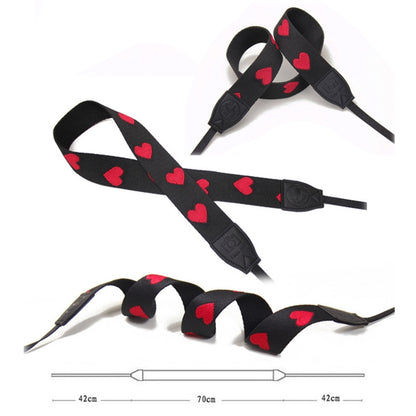 Embroidered Heart Pattern SLR Camera Strap Mirrorless Camera Love Lanyard