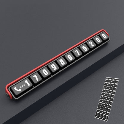Aluminum Alloy Temporary Parking Number Plate Interior Decoration
