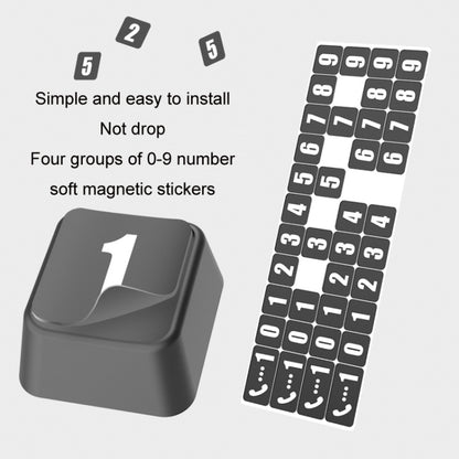 Aluminum Alloy Temporary Parking Number Plate Interior Decoration