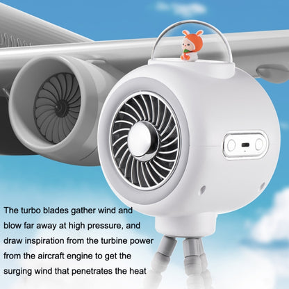 Baby Stroller Fan Home Mute Outdoor Cooling Portable Rabbit Octopus Fan, With Shake Head (White), Without Shake Head (White), Without Shake Head (Pink)