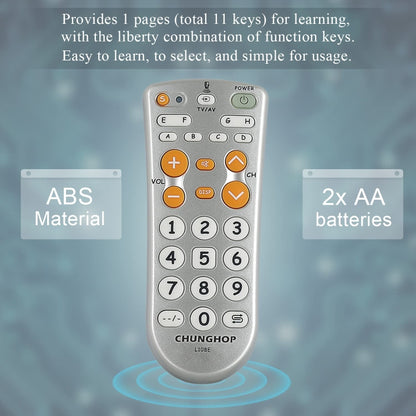 CHUNGHOP L108E Infrared Learning Universal TV Remote Control