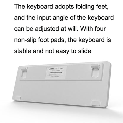 Ajazz K870T 87-Key Hot Swap Bluetooth/Wired Dual Mode RGB Backlight Office Game Mechanical Keyboard, Hot Swap Tea Shaft (Black), Hot Swap Red Shaft (White), Hot Swap Red Shaft (Black), Hot Swap Green Shaft (Black), Hot Swap Green Shaft (White)...