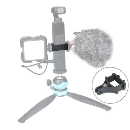 RCSTQ for DJI Pocket 2 Expansion Adapter Holder Camera Fixed Connection Accessories, Black, Bracket+Adapter