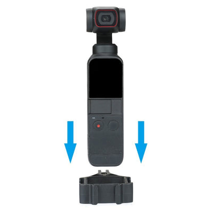 RCSTQ for DJI Pocket 2 Expansion Adapter Holder Camera Fixed Connection Accessories, Black, Bracket+Adapter