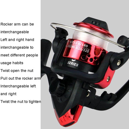 YUMOSHI JL200 Spinning Reel With Line, With Line(Electroplated Green), With Line(Electroplated Blue), With Line(Electroplated Yellow), With Line(Electroplated Red), With Line(Electroplated Silver)