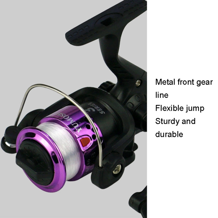 YUMOSHI JL200 Spinning Reel With Line, With Line(Electroplated Green), With Line(Electroplated Blue), With Line(Electroplated Yellow), With Line(Electroplated Red), With Line(Electroplated Silver)