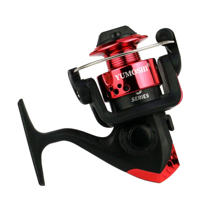 YUMOSHI JL200 Fishing Reel Without Line Plating Head Metal Movement Spinning Reel, Without Line (Electroplated Yellow), Without Line (Electroplated Silver), Without Line (Injection Black), Without Line (Electroplated Red)                               ...