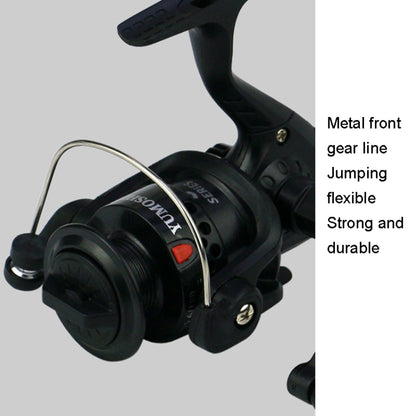 YUMOSHI JL200 Fishing Reel Without Line Plating Head Metal Movement Spinning Reel, Without Line (Electroplated Yellow), Without Line (Electroplated Silver), Without Line (Injection Black), Without Line (Electroplated Red)                               ...