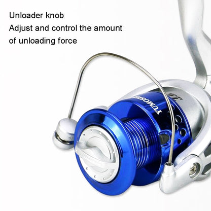 YUMOSHI SA Series Spinning Reel Plastic Head Fishing Reel Fishing Rod Reel, SA1000, SA2000, SA3000, SA4000, SA5000, SA6000, SA7000
