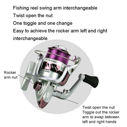 YUMOSHI YK Series Plastic Plating Fishing Line Reel, YK2000, YK3000, YK4000, YK6000, YK7000