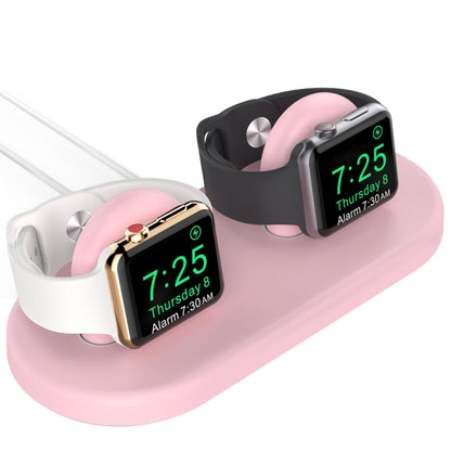 For Apple Watch / Earphone AhaStyle PT116 Universal Plastic Stand Dual Charging Storage Base
