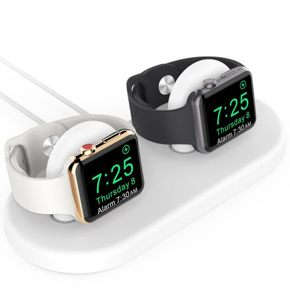 For Apple Watch / Earphone AhaStyle PT116 Universal Plastic Stand Dual Charging Storage Base