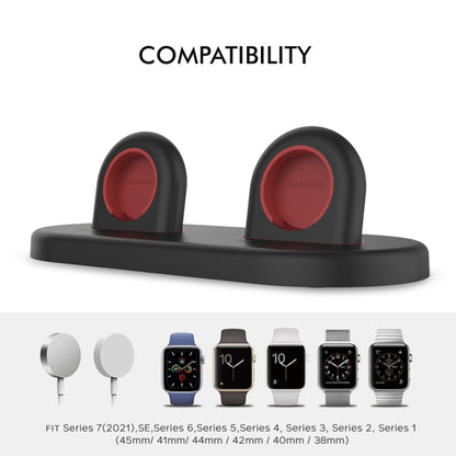 For Apple Watch / Earphone AhaStyle PT116 Universal Plastic Stand Dual Charging Storage Base