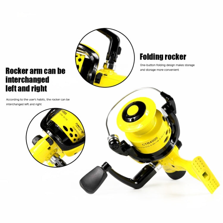 Casting Rod Spinning Wheel Plastic Head Fishing Line Reel, YUMOSHI CTR2000, YUMOSHI CTR3000, YUMOSHI CTR4000, YUMOSHI CTR5000, YUMOSHI CTR6000, YUMOSHI CTR7000