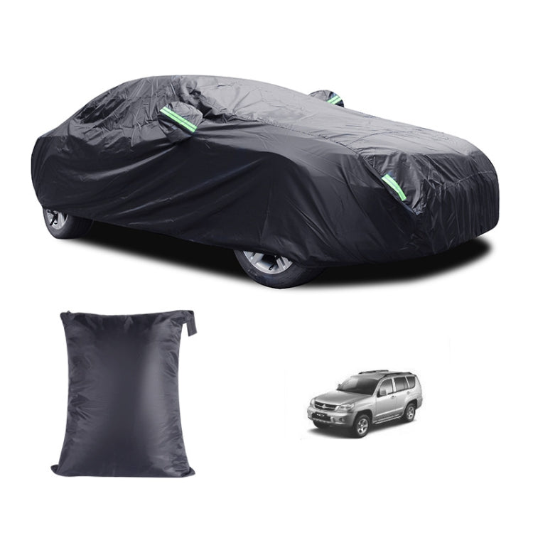 190T Silver Coated Cloth Car Rain Sun Protection Car Cover with Reflective Strip, S, M, L, XL, XXL, Y-M, Y-L, Y-XL