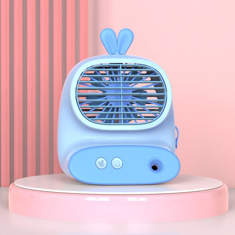 CS1319 Desktop Small Hydrating Spray Cartoon Fan Rechargeable Silent Humidifying Fan