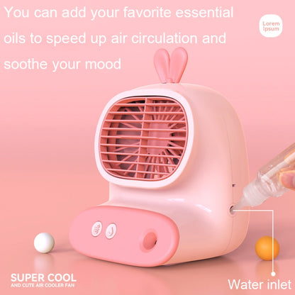 CS1319 Desktop Small Hydrating Spray Cartoon Fan Rechargeable Silent Humidifying Fan