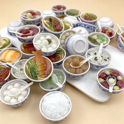 Simulation PVC Food Model Children Toys, Jujube, Jujube Porridge, Porridge, Friut Soup, Jujube Small Rice, Dumpling, Beef Noodles, Big Meat Noodles, Shrimp Meat Noodle, Carp Noodle, Bacon Noodle, Large Noodle, Buckle Meat, Egg Noodle, Chicken Leg Noodl...