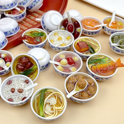 Simulation PVC Food Model Children Toys, Jujube, Jujube Porridge, Porridge, Friut Soup, Jujube Small Rice, Dumpling, Beef Noodles, Big Meat Noodles, Shrimp Meat Noodle, Carp Noodle, Bacon Noodle, Large Noodle, Buckle Meat, Egg Noodle, Chicken Leg Noodl...