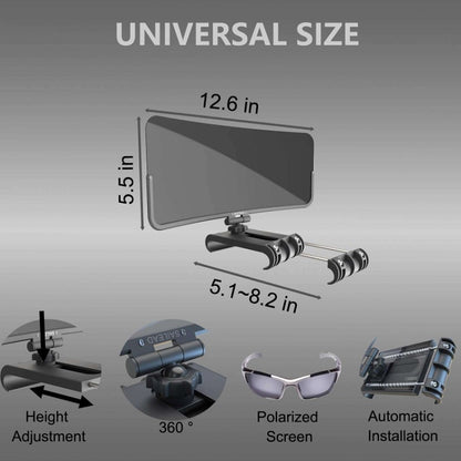 360 Degree Adjustable Car Driver Sun Visor, Ordinary Board, Polarizing Plate