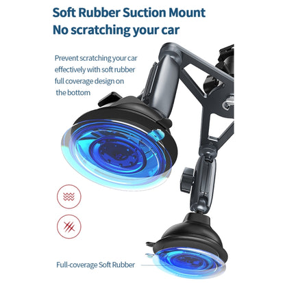 TELESIN Suction Cup Action Camera Tripod Mount for Car Holder Stand Bracket, TELESIN Triangle
