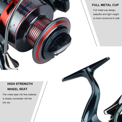 All-Metal Rocker Fishing Wheels Metal Head Fishing Line Spinning Wheel, YUMOSHI XS1000, YUMOSHI XS2000, YUMOSHI XS4000, YUMOSHI XS5000, YUMOSHI XS6000, YUMOSHI XS7000