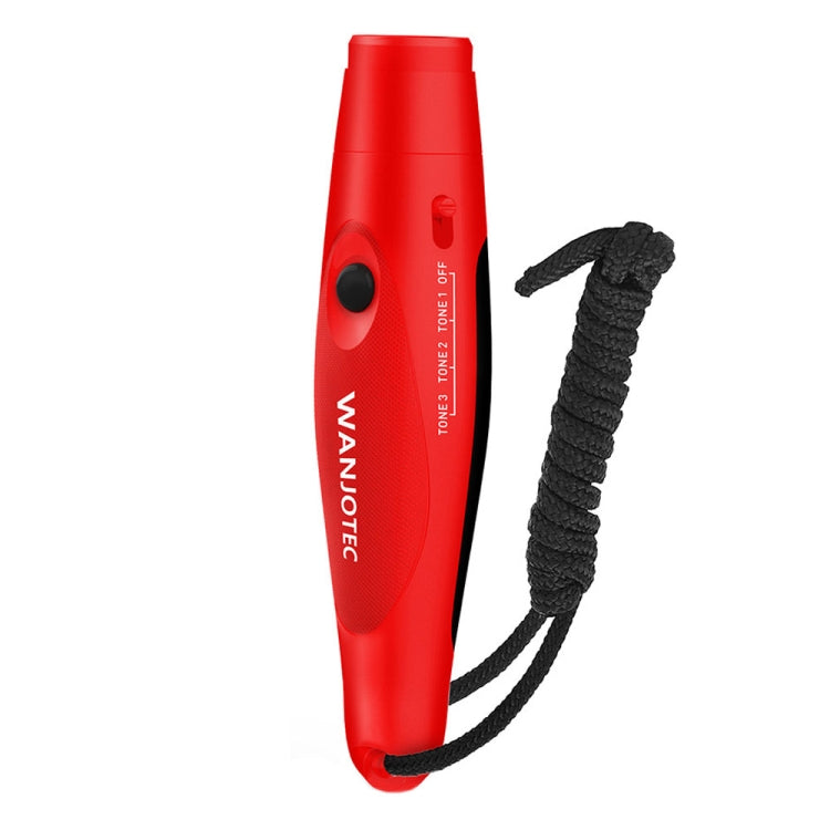 WANJOTEC EW001 Large Volume Outdoor Training Referee Coach Electronic Whistle, Black, Red, Blue, Black Red, Black Red Blue