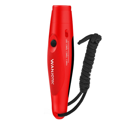 WANJOTEC EW001 Large Volume Outdoor Training Referee Coach Electronic Whistle, Black, Red, Blue, Black Red, Black Red Blue