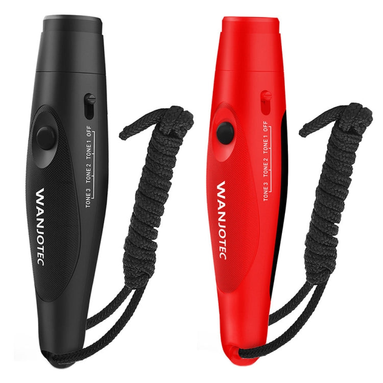WANJOTEC EW001 Large Volume Outdoor Training Referee Coach Electronic Whistle, Black, Red, Blue, Black Red, Black Red Blue