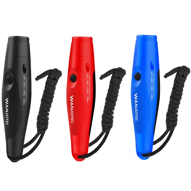 WANJOTEC EW001 Large Volume Outdoor Training Referee Coach Electronic Whistle, Black, Red, Blue, Black Red, Black Red Blue