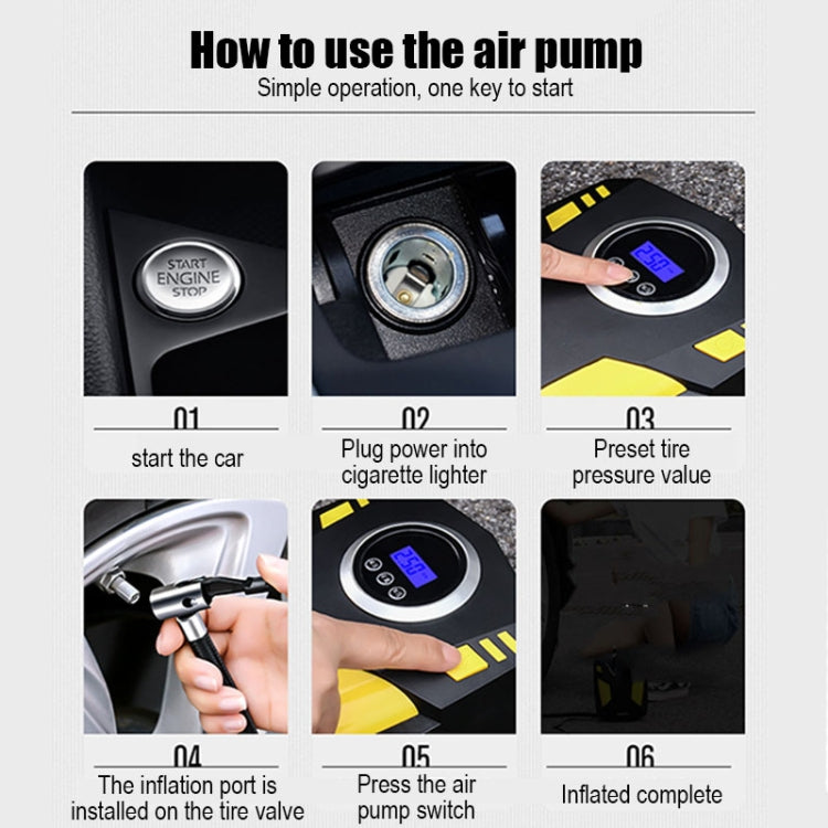 SUITU  ST-5002 DC 12V Car Air Compressor Tire Inflator 150 PSI Auto Air Pump, Pointer Model, Digital Display Model, Pointer Model+Toolbox, Digital Display Model+Toolbox