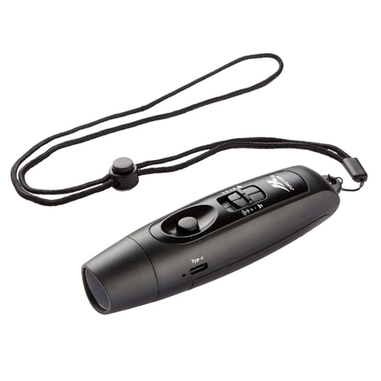JUNCTION USB Charging High Decibel Traffic Command Outdoor Training Whistle with Lighting Function, (Black), (Green), (Red), (Blue), (Yellow)