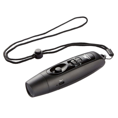 JUNCTION USB Charging High Decibel Traffic Command Outdoor Training Whistle with Lighting Function, (Black), (Green), (Red), (Blue), (Yellow)