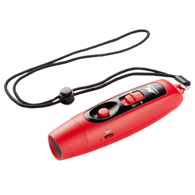 JUNCTION USB Charging High Decibel Traffic Command Outdoor Training Whistle with Lighting Function, (Black), (Green), (Red), (Blue), (Yellow)