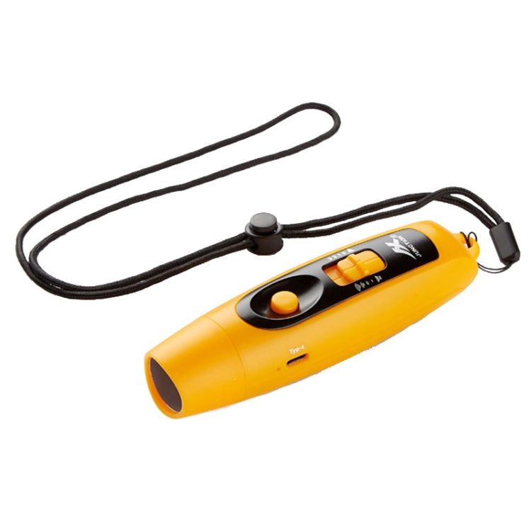 JUNCTION USB Charging High Decibel Traffic Command Outdoor Training Whistle with Lighting Function, (Black), (Green), (Red), (Blue), (Yellow)